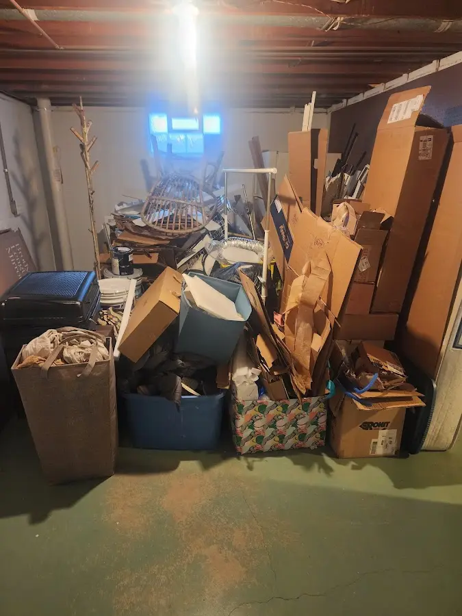 Roll-off dumpster container at job site for Construction Dumpster Rental in Strongsville